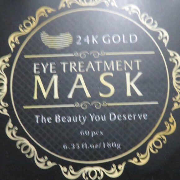 24k Gold Eye Treatment Mask 60 Pieces Anti Aging Under Eye Treatment Collagen - Picture 2 of 9